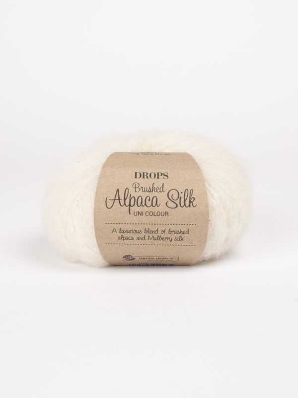 DROPS Brushed Alpaca Silk - Ecru (01)