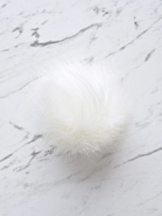 Pompon - Biały (10 cm)