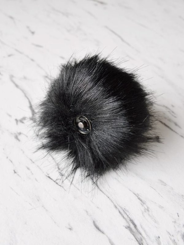 Pompon - Black (10 cm)