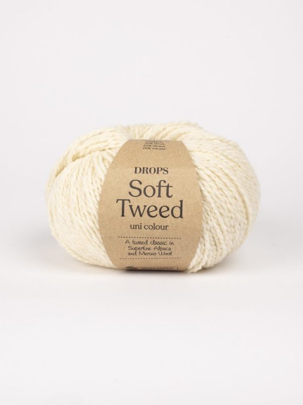 DROPS Soft Tweed - Ecru (01)
