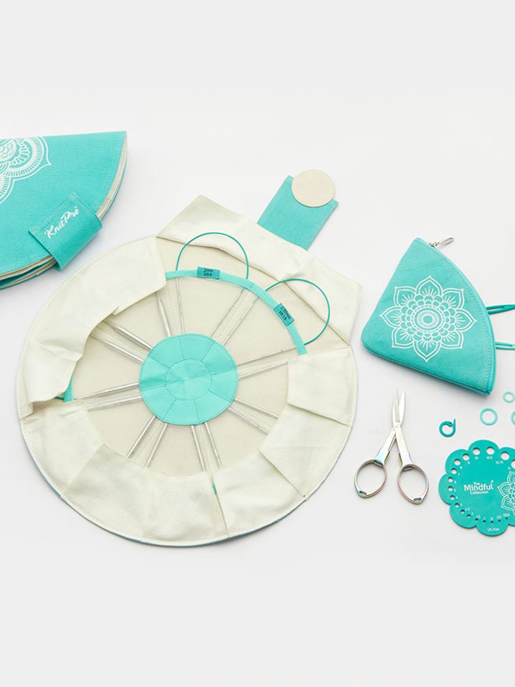 Zestaw krótkich drutów na żyłkach 25 cm KnitPro Mindful Explore