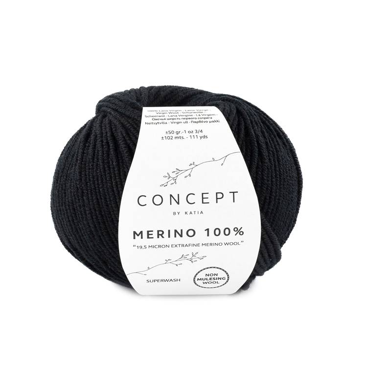 KATIA CONCEPT Merino 100 - Czarny (2)