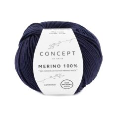 KATIA CONCEPT Merino 100% - Ciemny niebieski (5)