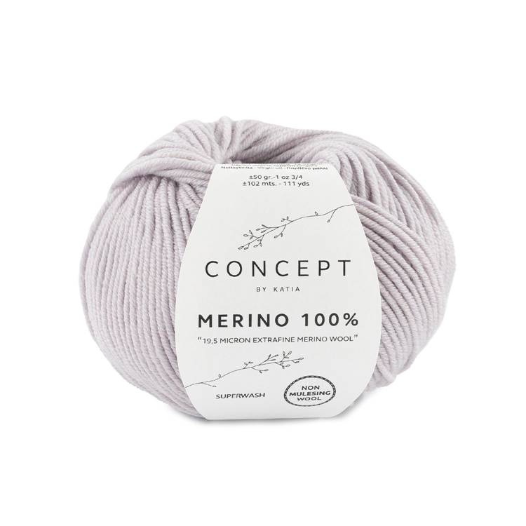 KATIA CONCEPT Merino 100 - Perlowy jasnoszary (86)