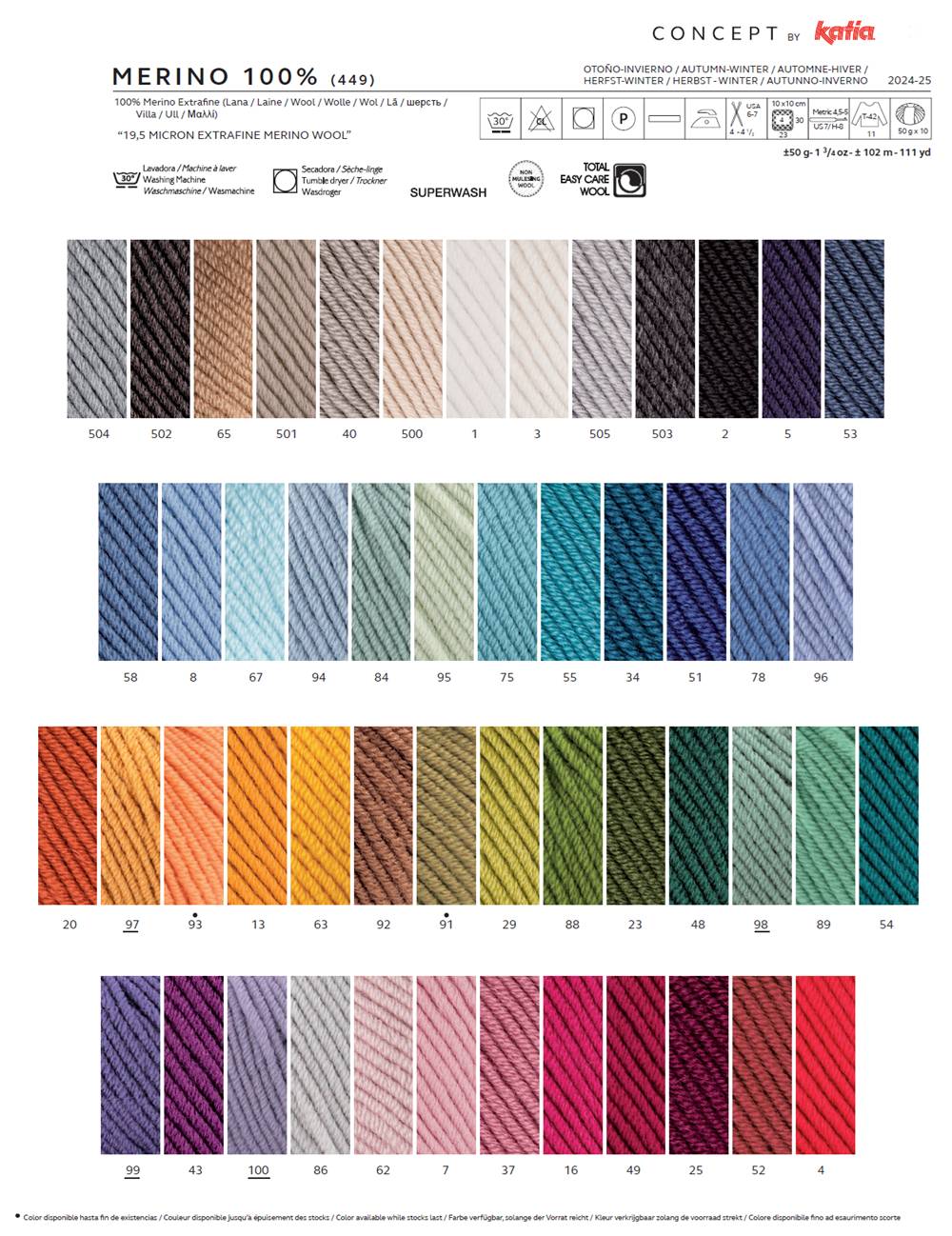 KATIA CONCEPT Merino 100% - Czarny (02) - obrazek 2