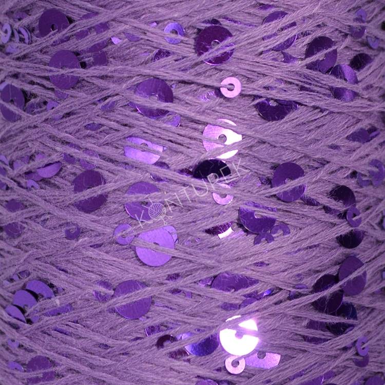 WOLLE HALLE Paillettengarn - Amethyst (AJ027) - obrazek 2