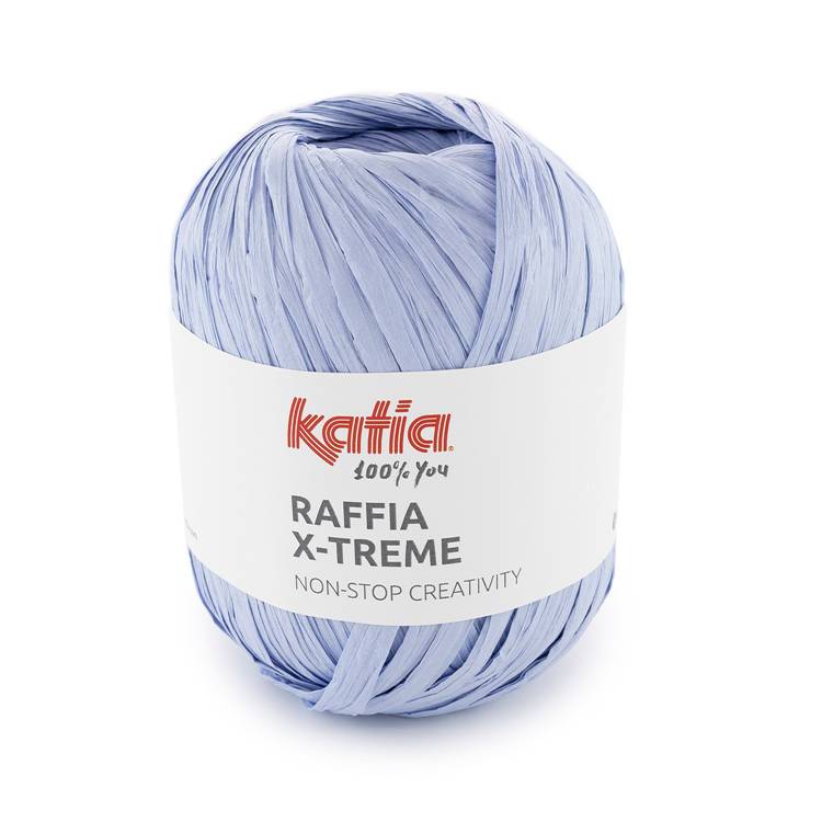 KATIA Raffia X-treme - Szaro - niebieski (112)