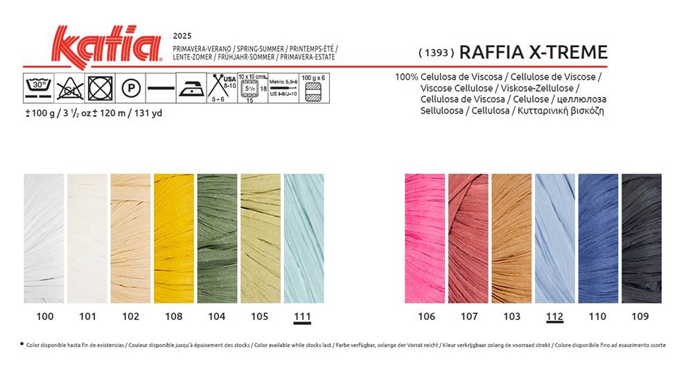 KATIA Raffia X-treme - Czarny (109) - obrazek 2