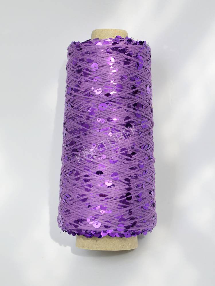WOLLE HALLE Paillettengarn - Amethyst (AJ027)