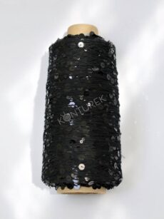 WOLLE HALLE Paillettengarn - Black (AJ008)