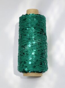 WOLLE HALLE Paillettengarn - Emerald (AJ081)