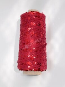 WOLLE HALLE Paillettengarn - Red (AJ004)