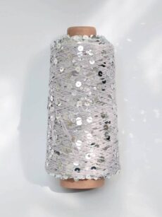 WOLLE HALLE Paillettengarn - Silver Grey (AJ122)