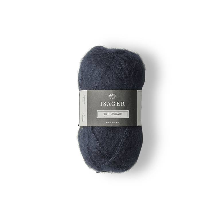 ISAGER Silk Mohair - Granatowy (100)