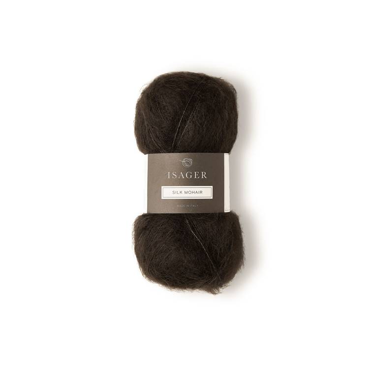 ISAGER Silk Mohair - Ciemny brąz (34)