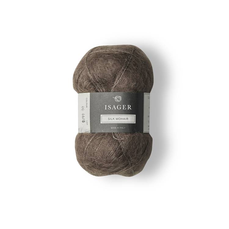 ISAGER Silk Mohair - Chłodny brąz (60)