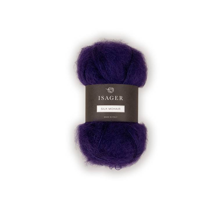 ISAGER Silk Mohair - Ciemnofioletowy (14)