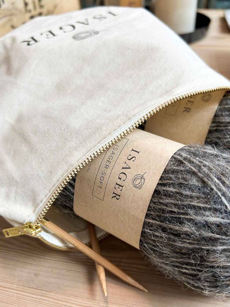 ISAGER Project Bag Torba bawełniana mała - obrazek 2
