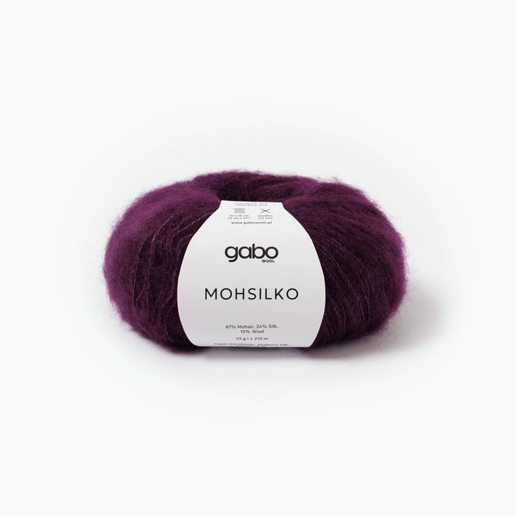 GABO WOOL Mohsilko - Bakłażan (4713)