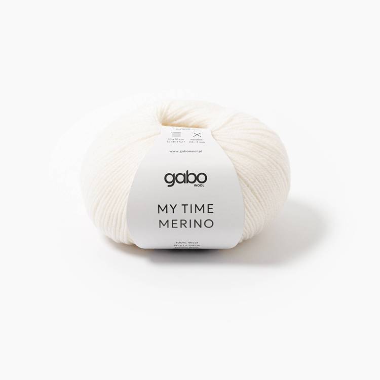 GABO WOOL My Time Merino - Naturalna Biel (100)