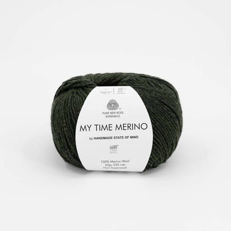 GABO WOOL My Time Merino - Zielony Mech (9738)