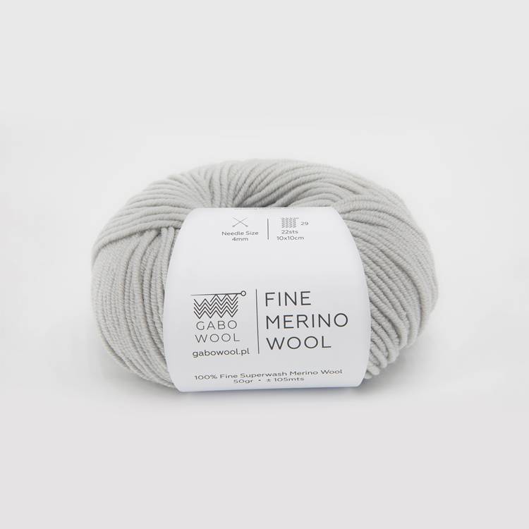 GABO WOOL Fine Merino Wool - Popiel (GR4112)