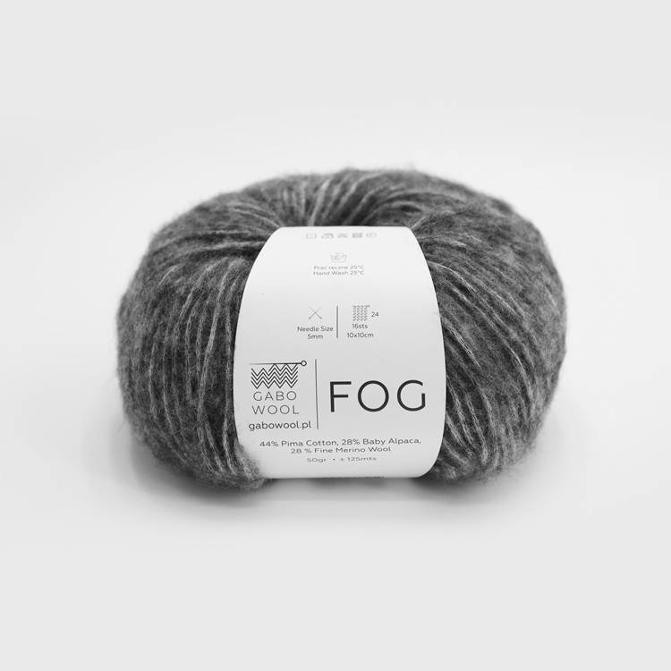 GABO WOOL Fog - Szary (6602)