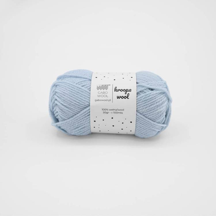GABO WOOL Kroopa Wool - Lodowy Błękit (0724)
