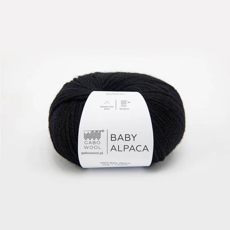GABO WOOL Baby Alpaca - Czerń (500)