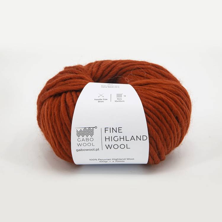 GABO WOOL Fine Highland Wool - Terakota (AM2160)