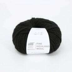 GABO WOOL Fine Highland Wool - Czerń (500)