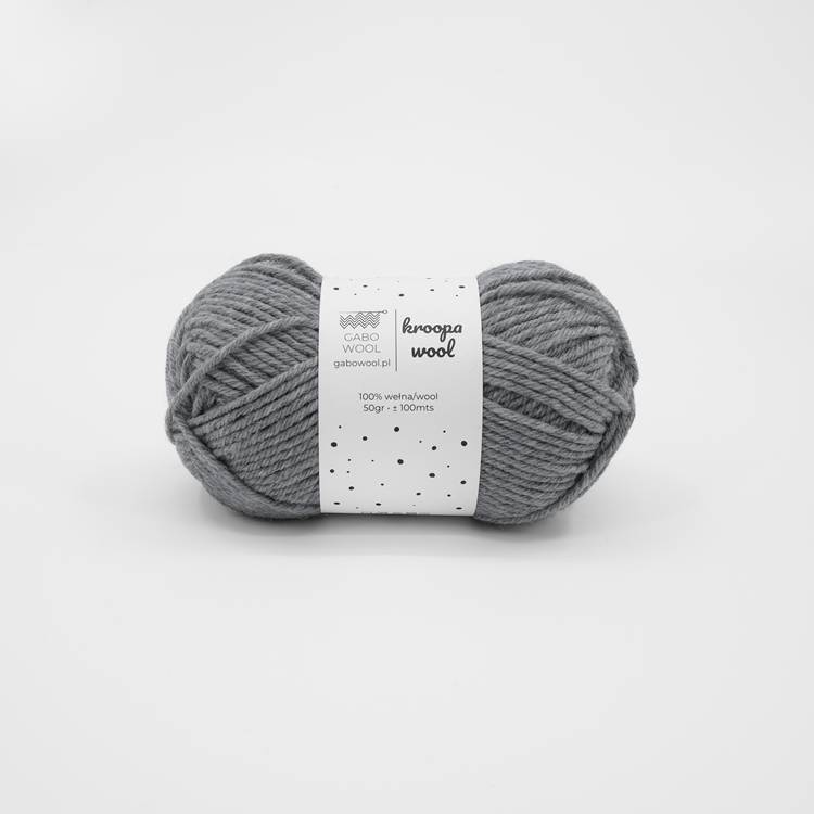 GABO WOOL Kroopa Wool - Szary (0403)